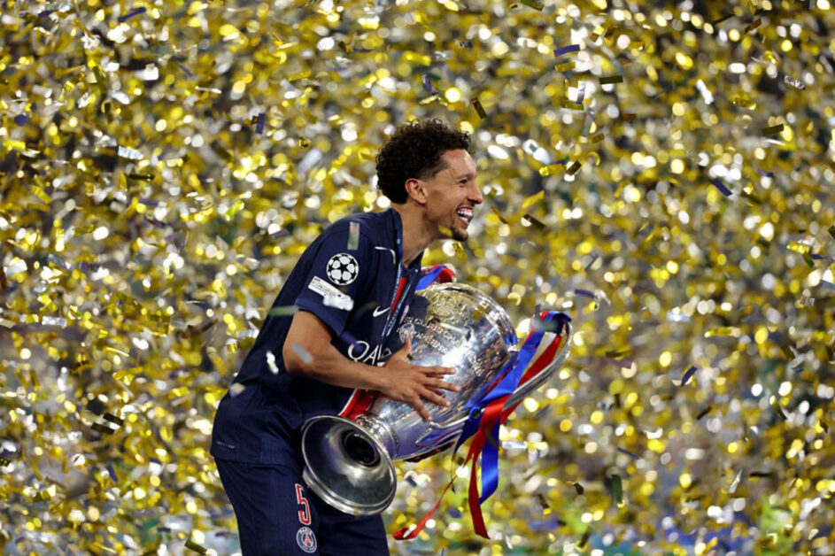 Marquinhos é o segundo brasileiro a erguer a taça da Liga dos Campeões