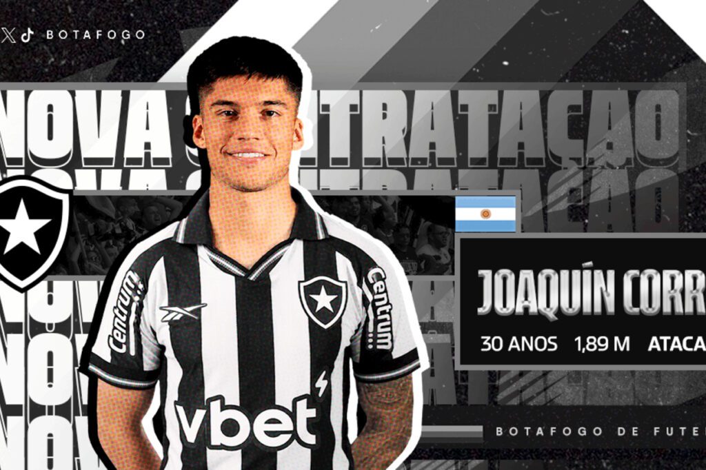 Botafogo anuncia Joaquín Correa, reforço para o Super Mundial