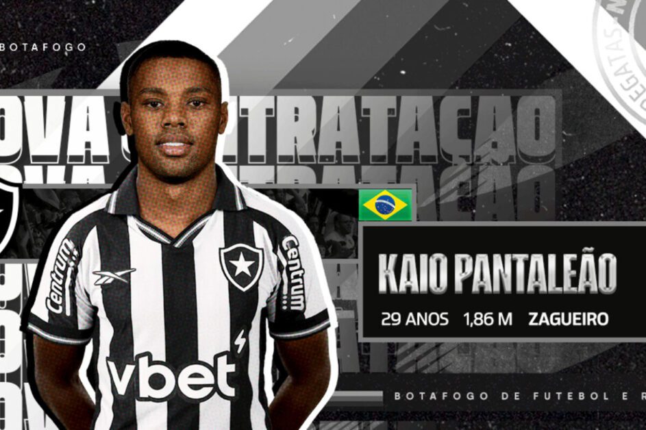 Botafogo oficializa a chegada do zagueiro Kaio Pantaleão