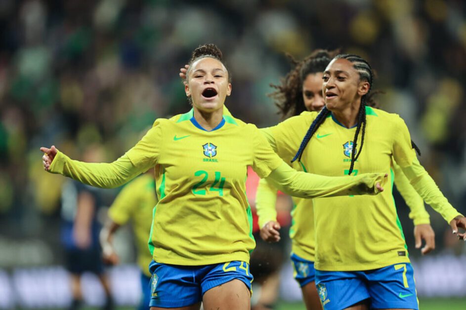 Dudinha faz estreia brilhante e Brasil supera o Japão em amistoso