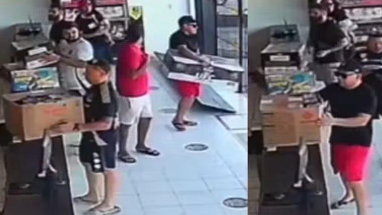 Torcedores do Colo-Colo furtam fogos de artifício em Fortaleza; veja vídeo