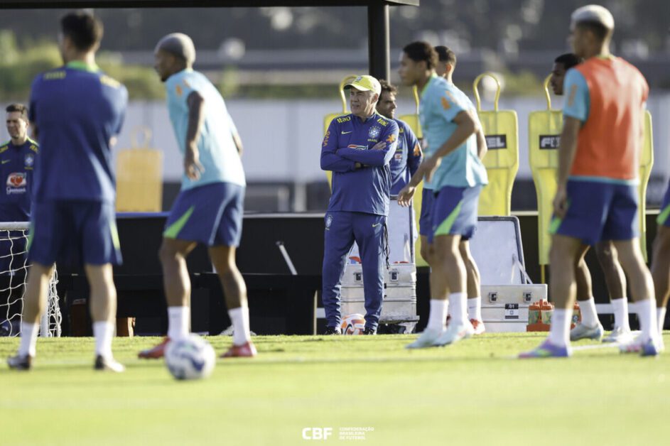 Carlo Ancelotti esboça primeira escalação da seleção brasileira