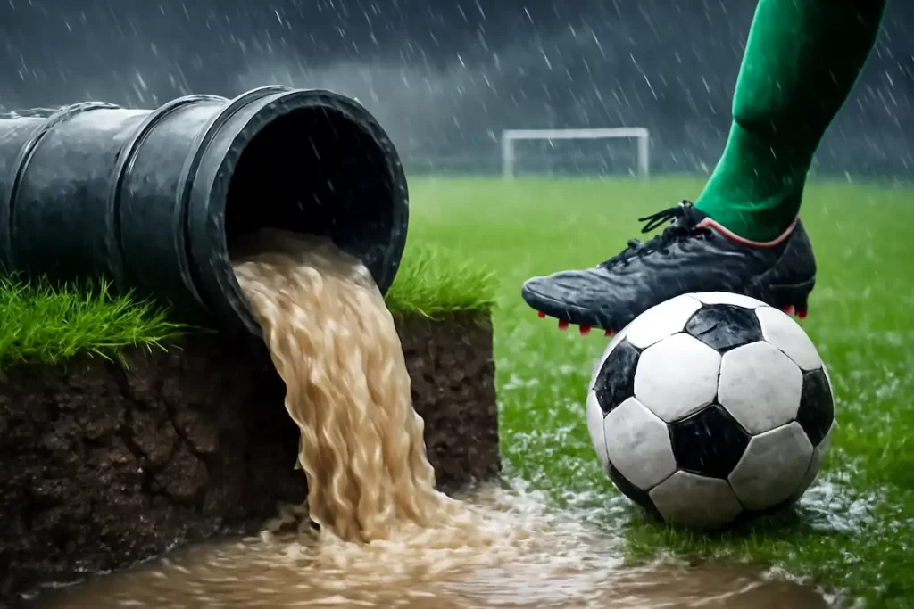 Drenagem em Campo de Futebol