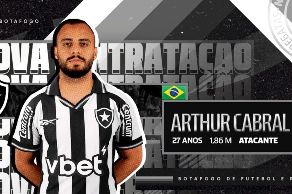 Oficial: Arthur Cabral assina com o Botafogo até 2028