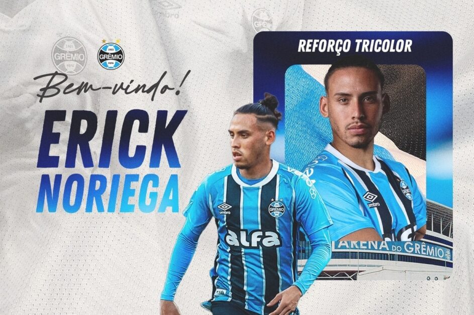 Grêmio confirma contratação do meia Erick Noriega