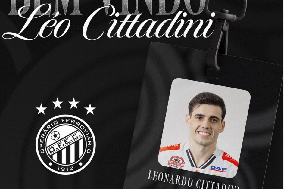 Meia Léo Cittadini, ex-Athletico e Bahia, assina com o Operário