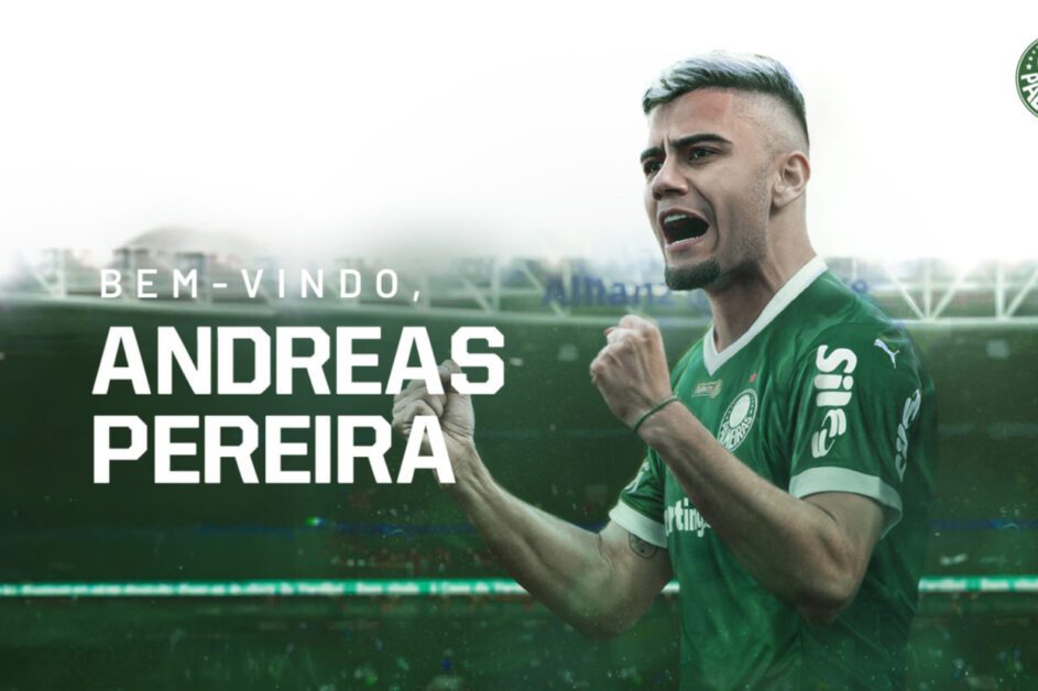 Palmeiras confirma a contratação de Andreas Pereira