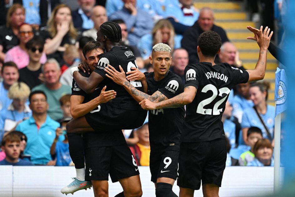 Tottenham sufoca City no Etihad e vence com Richarlison de 'garçom'