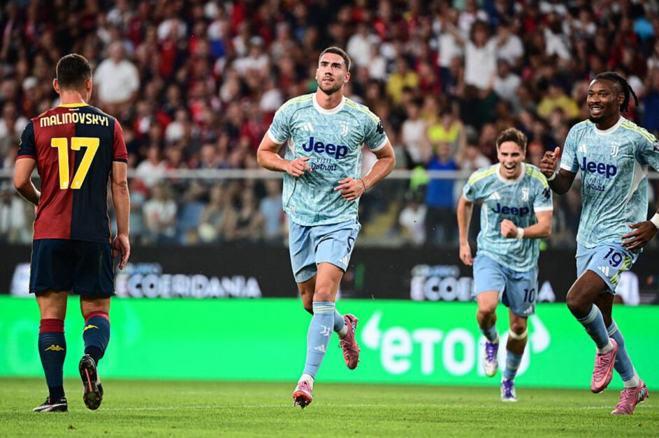 Vlahovic sai do banco para dar vitória para Juventus sobre o Genoa