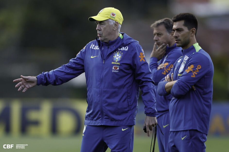 Ancelotti confirma escalação do Brasil com quatro atacantes