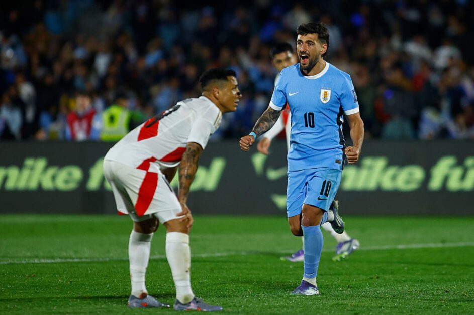 Arrascaeta brilha, Uruguai derrota a seleção peruana e carimba o passaporte para a Copa