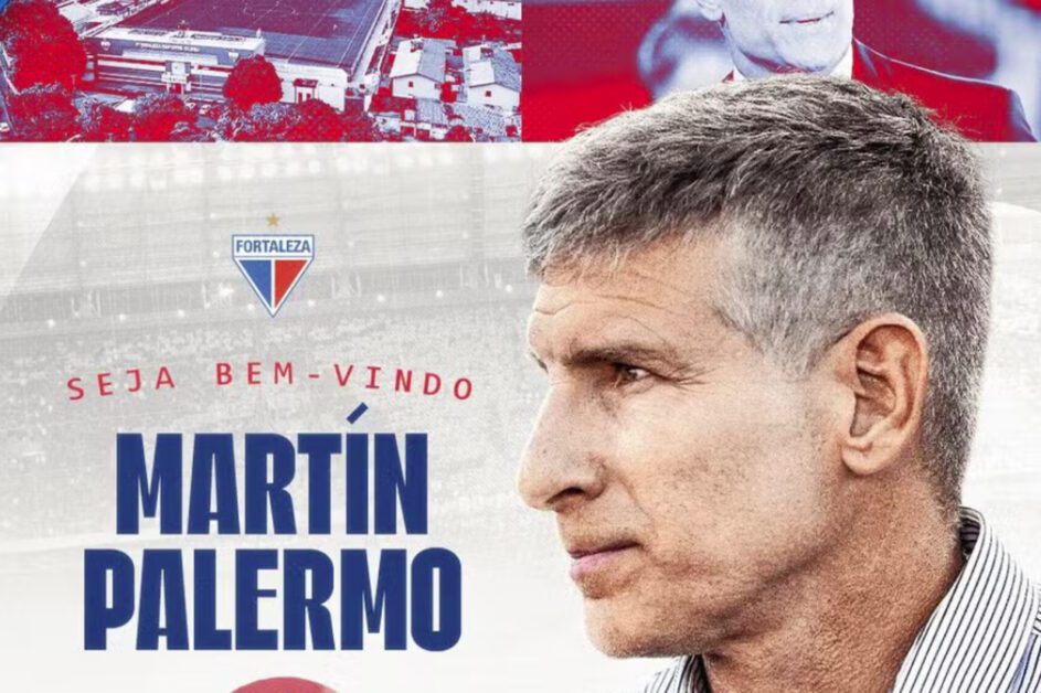 Martín Palermo, ídolo do Boca, é o novo técnico do Fortaleza