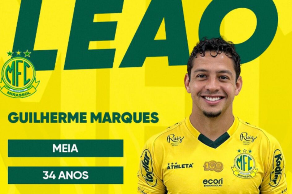 Mirassol confirma contratação de Guilherme Marques