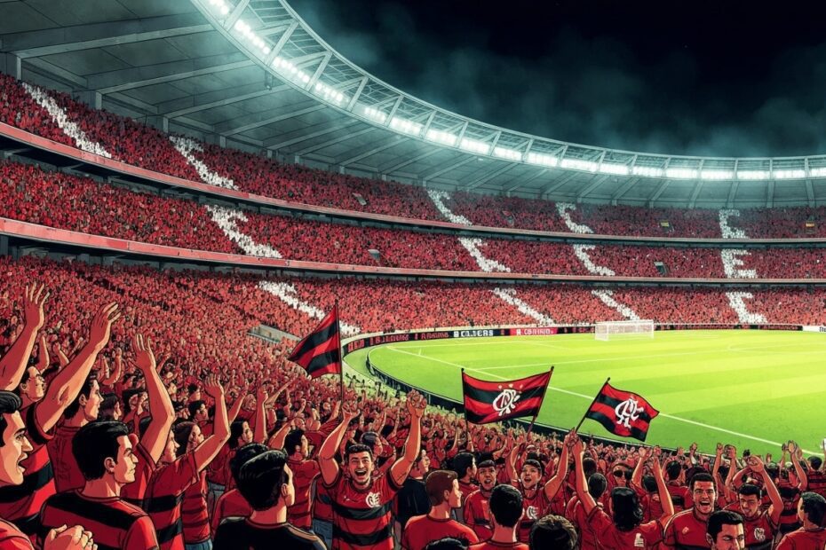 Maracanã Stadium filled with Flamengo fans