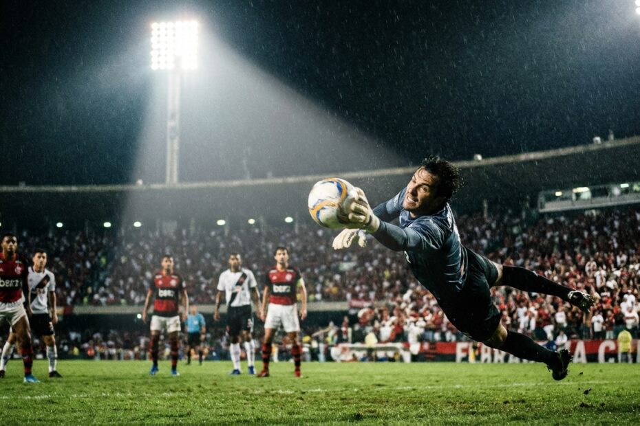 Goleiro Rossi defende pênalti decisivo garantindo a vitória do Flamengo